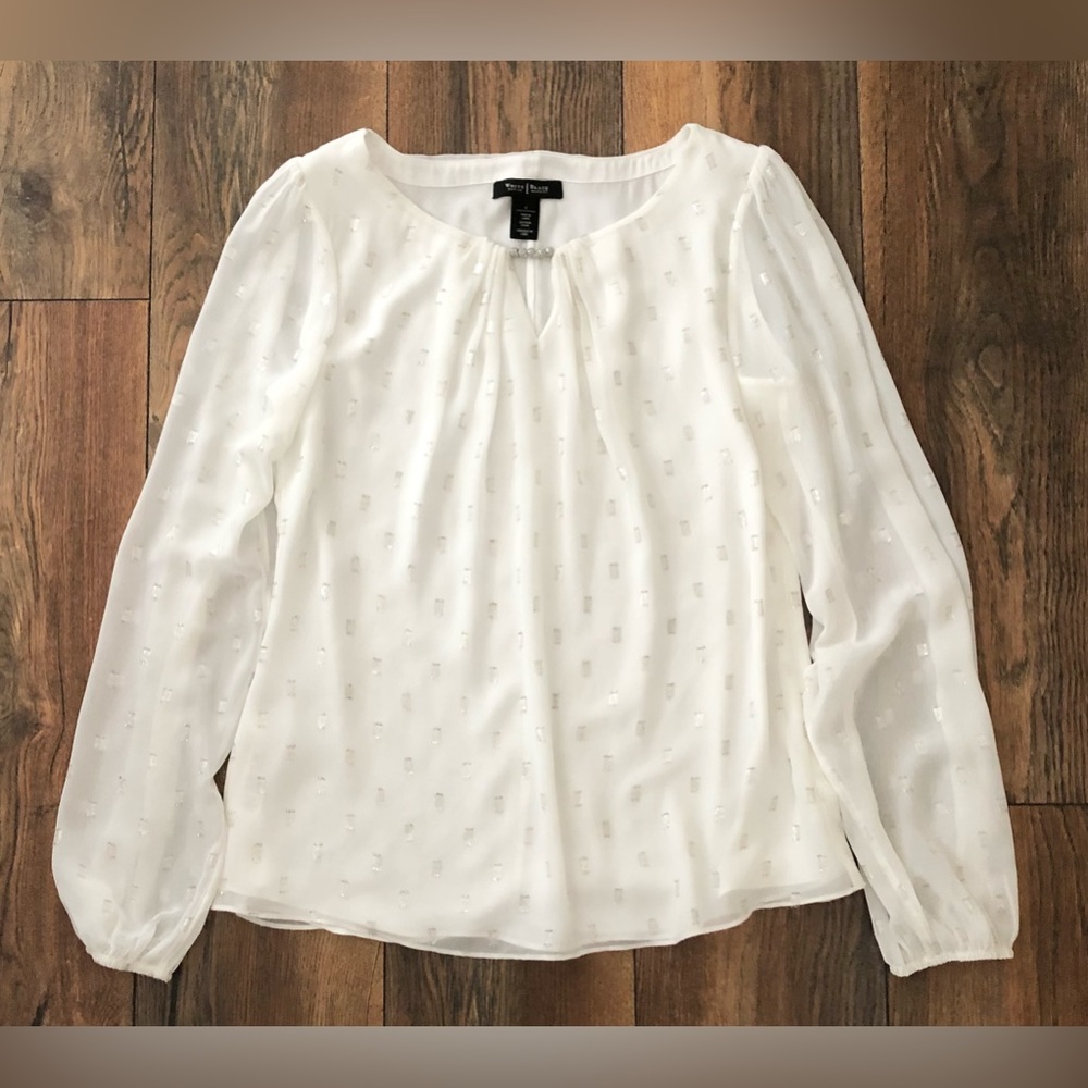 White House Black Market Balloon Blouse